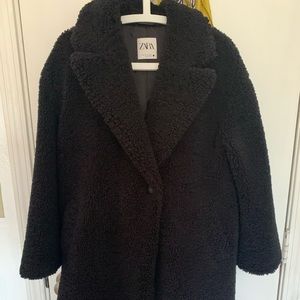 Black Zara coat size M
